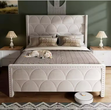 Elegant Upholstered Bed Frame