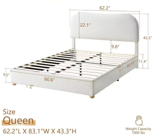 Modern Upholstered Bed Frame