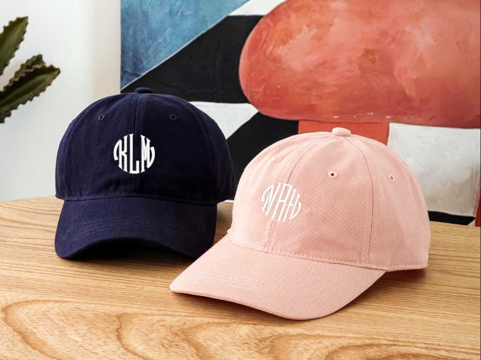 Custom Initials Hats, Embroidered Name Hat, Monogrammed Caps, Personalized Dad Cap, Girls Monogram Hats, Gifts for Friends