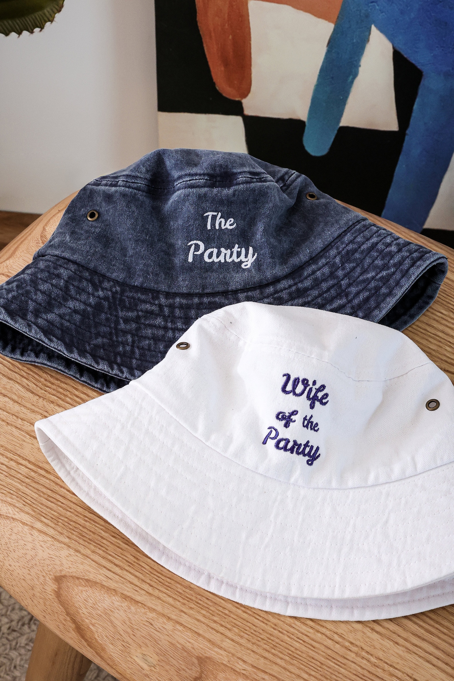 Customized Bucket Hat, Vintage Hat, Custom Gift for Her, Bachelorette Party Favors, Personalized Womens Hat, Hen Party Gift