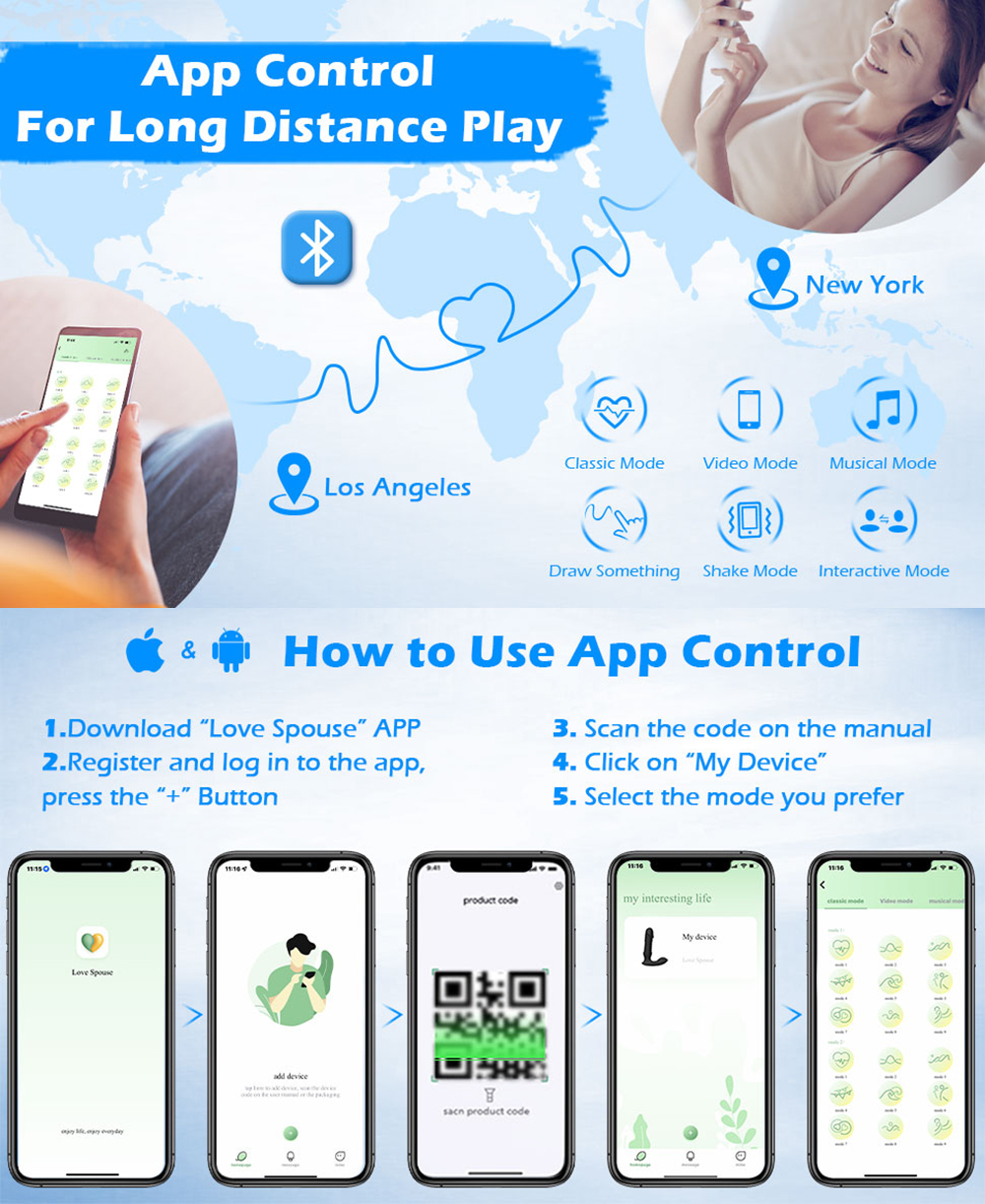 Prostate Massager Anal Plug Vibrator with App Control Sex Toy for Men Women 7 Thrusting & Vibrating Modes Adult Anal Vibrator Butt Stimulator Plug for Male Female