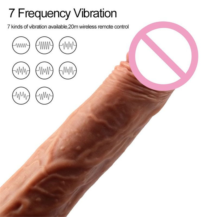 Realistic Dildo G-spot Vibrator Heating Big Dick Penis Penetration Anal Telescopic Female Vagina Stimulator Sex Toys for Women