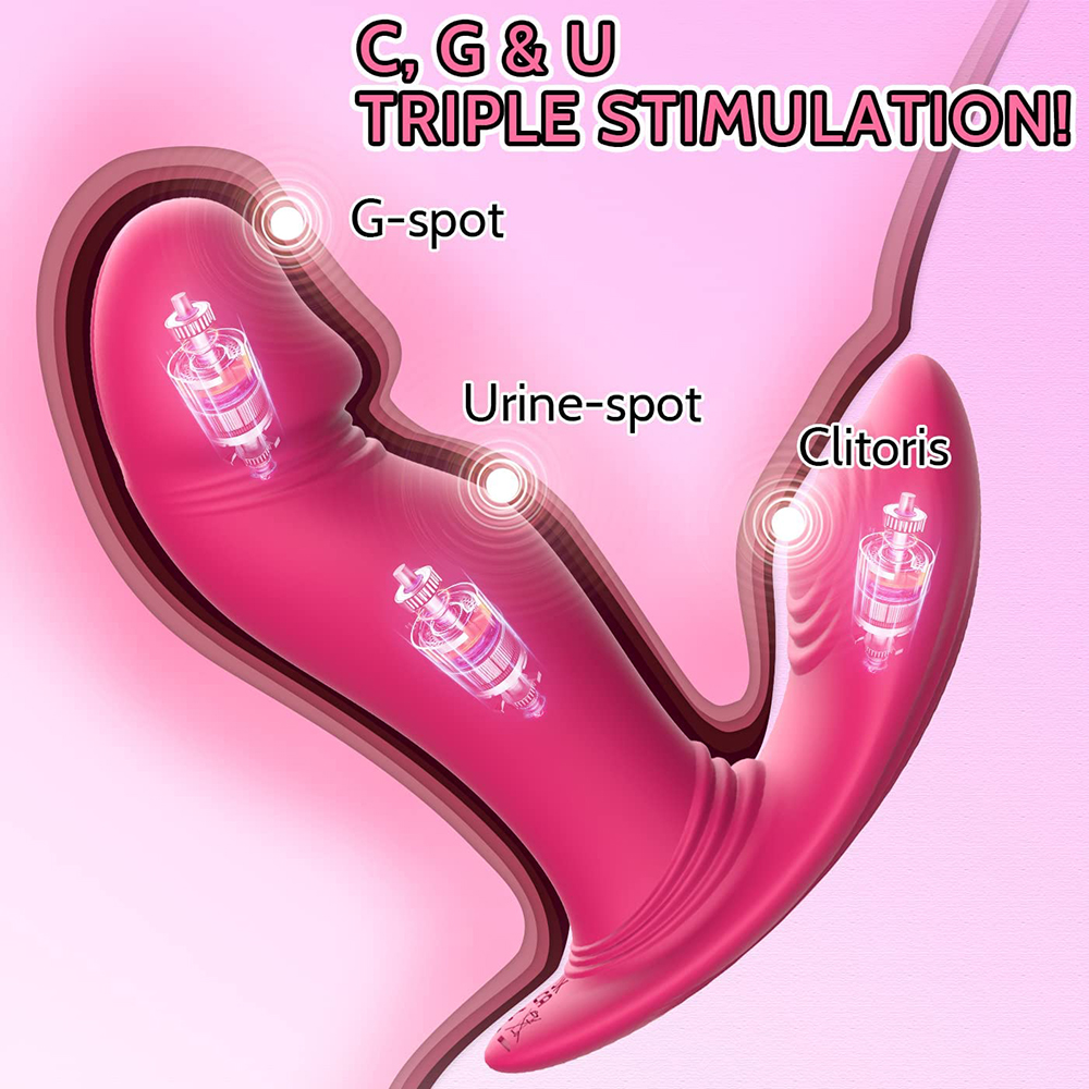 Wearable G Spot Dildo Vibrators Adult Sex Toys for Women or Men, App Remote Control Panty Mini Vibrator with 9 Quickly Wiggling & Vibrating Modes Panties Quite Rose Toy Sex Machine