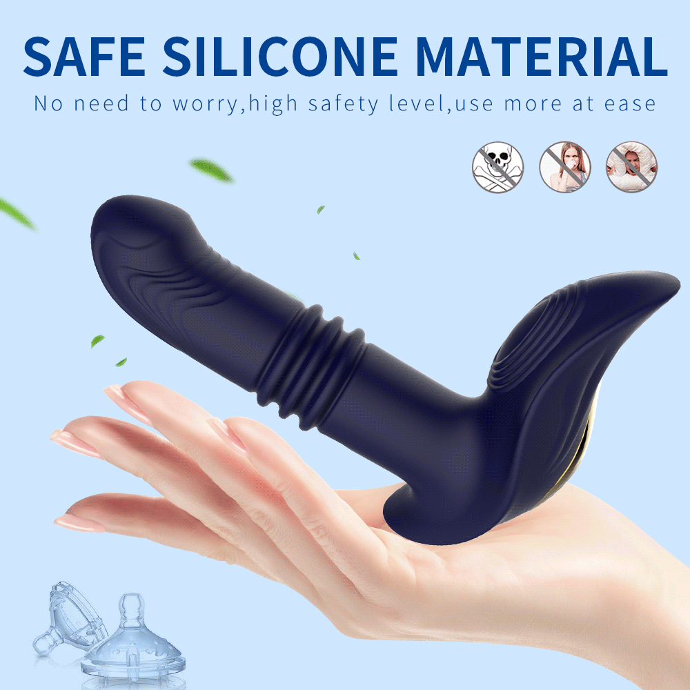 Thrusting Vibrating Prostate Massager Anal Butt Plug, Anal Male Adult Sex Toys for Men Women Couples, Remote Control Anal Dildo Vibrator, 10 Modes Anal Beads, Anal Training Sex Toy Game Play