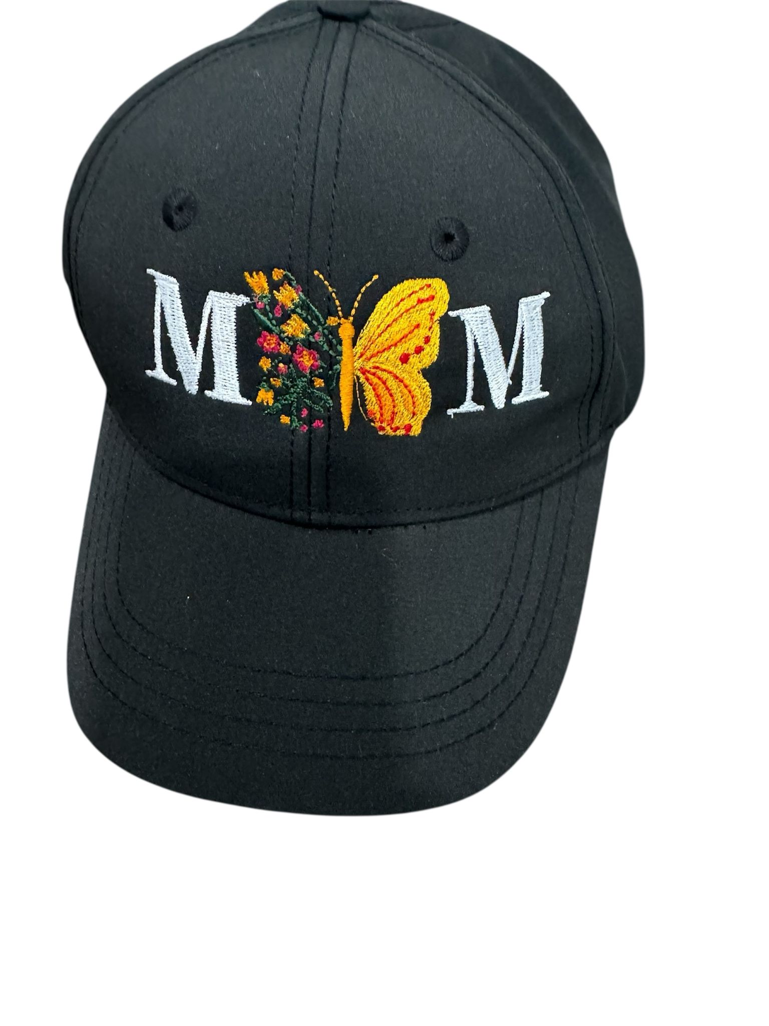 Black MOM Cap