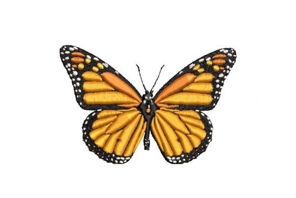 Cap with Monarch Butterfly Design