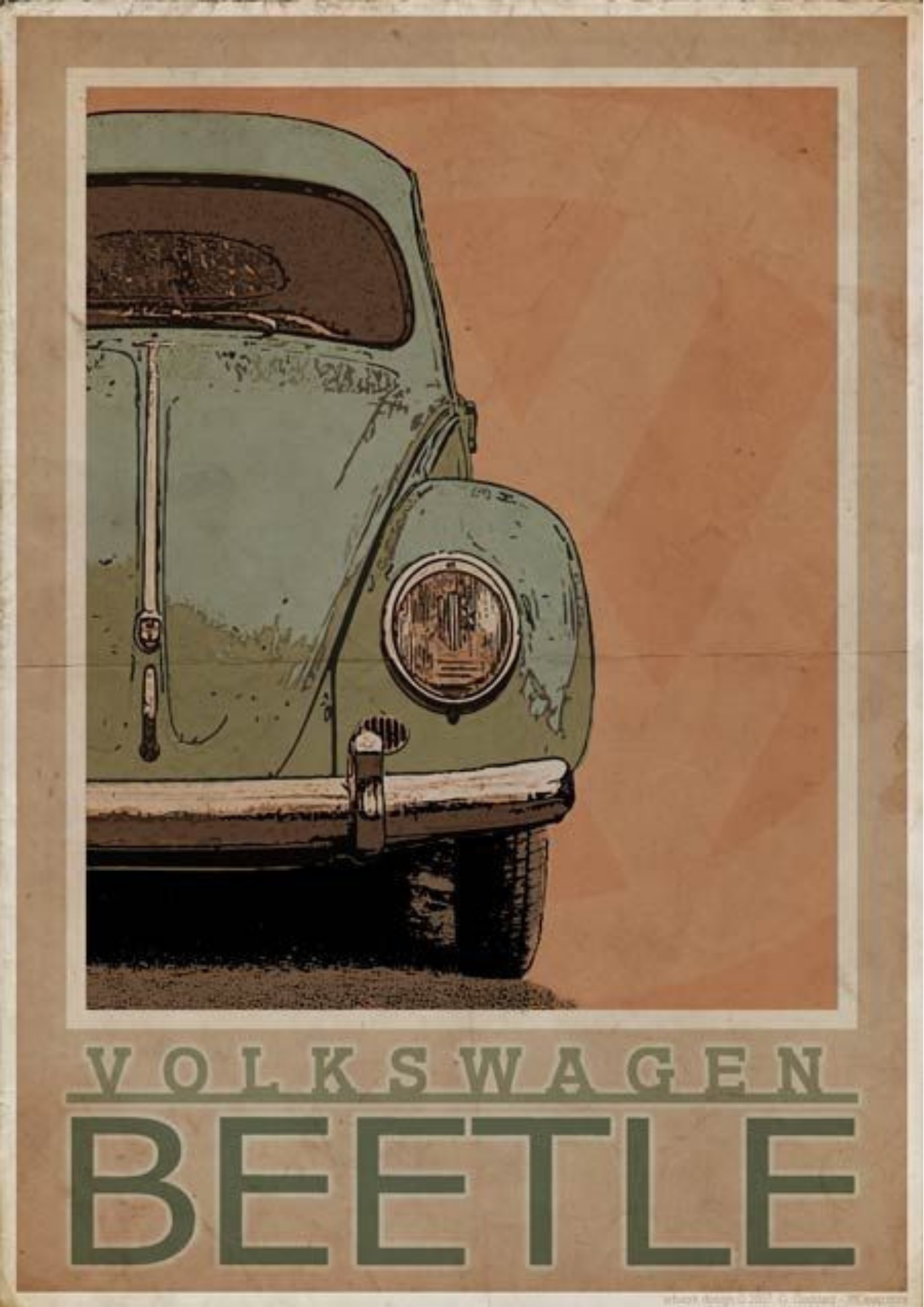Retro Vehicles Poster