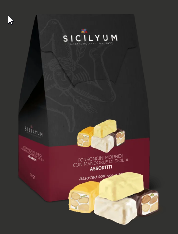 Assortierte Süßigkeiten mit Mandeln aus Sizilien