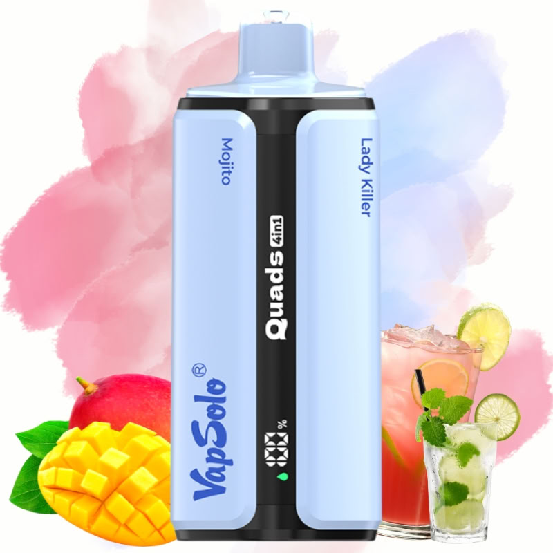 Vapsolo Quads 80000 Puffs 4 in 1   Disposable Vape--Stock en EU