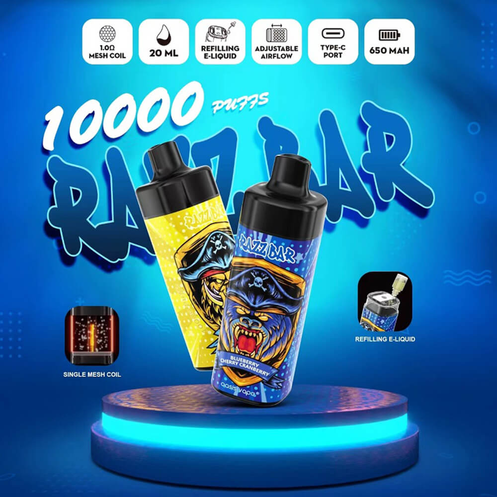 Razz Bar 10000 Puffs--– Vente en gros