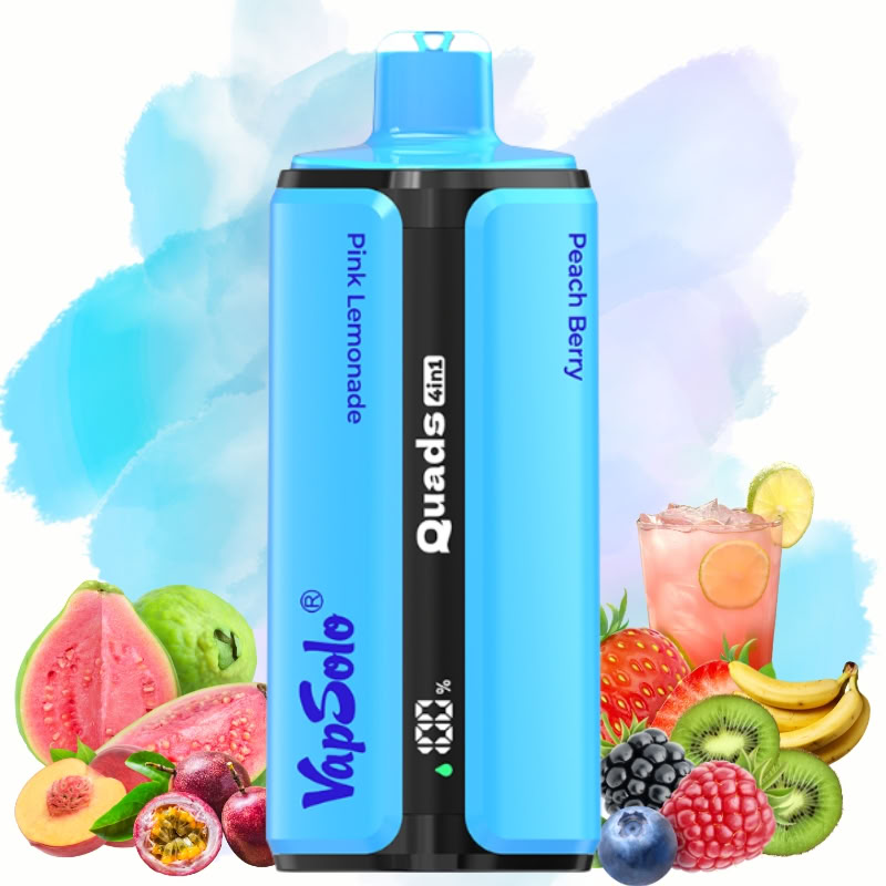 Vapsolo Quads 80000 Puffs 4 in 1   Disposable Vape--Stock en EU