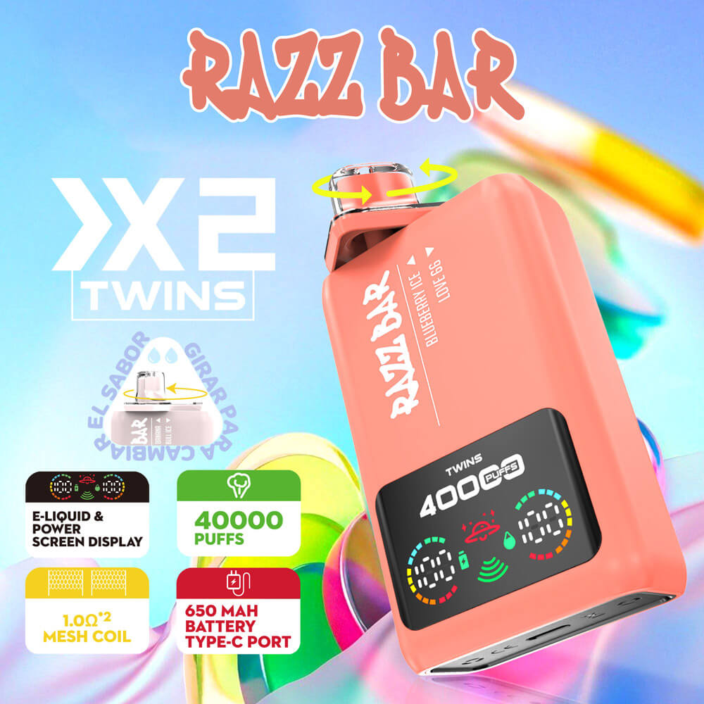 RAZZ BAR TWINS 40000 Puffs– Vente en gros