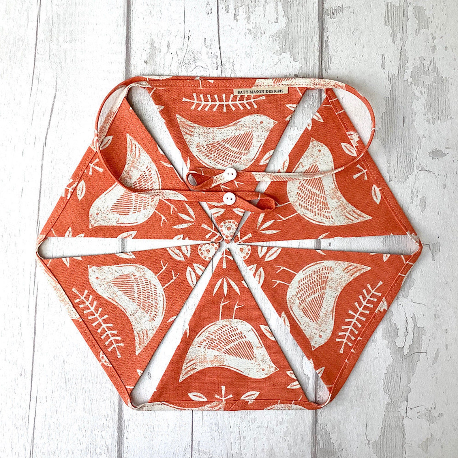 Bunting - Folk Birds - Orange