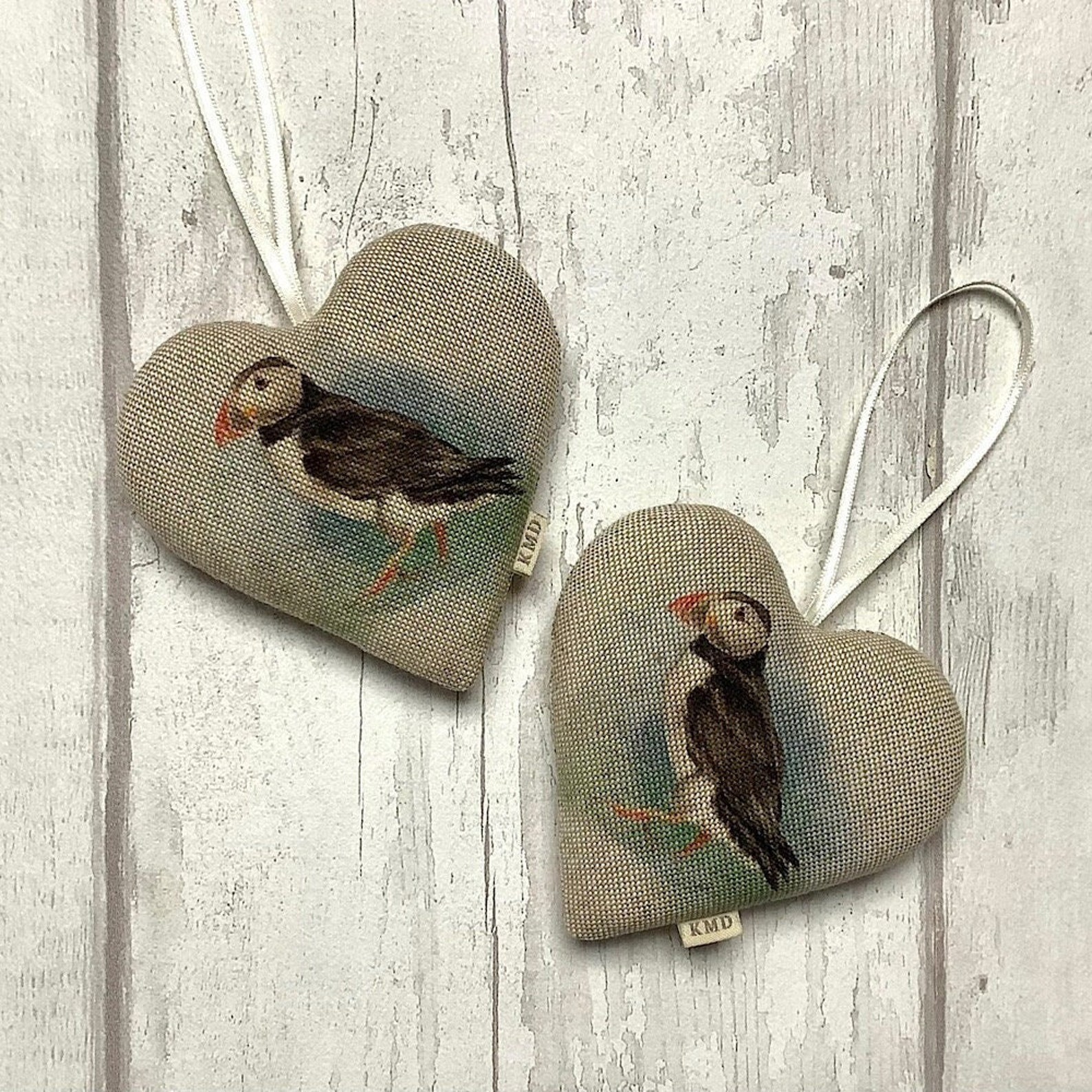 Puffin Hanging Heart - Puffins - Puffin - Decorations - Nature - Gifts