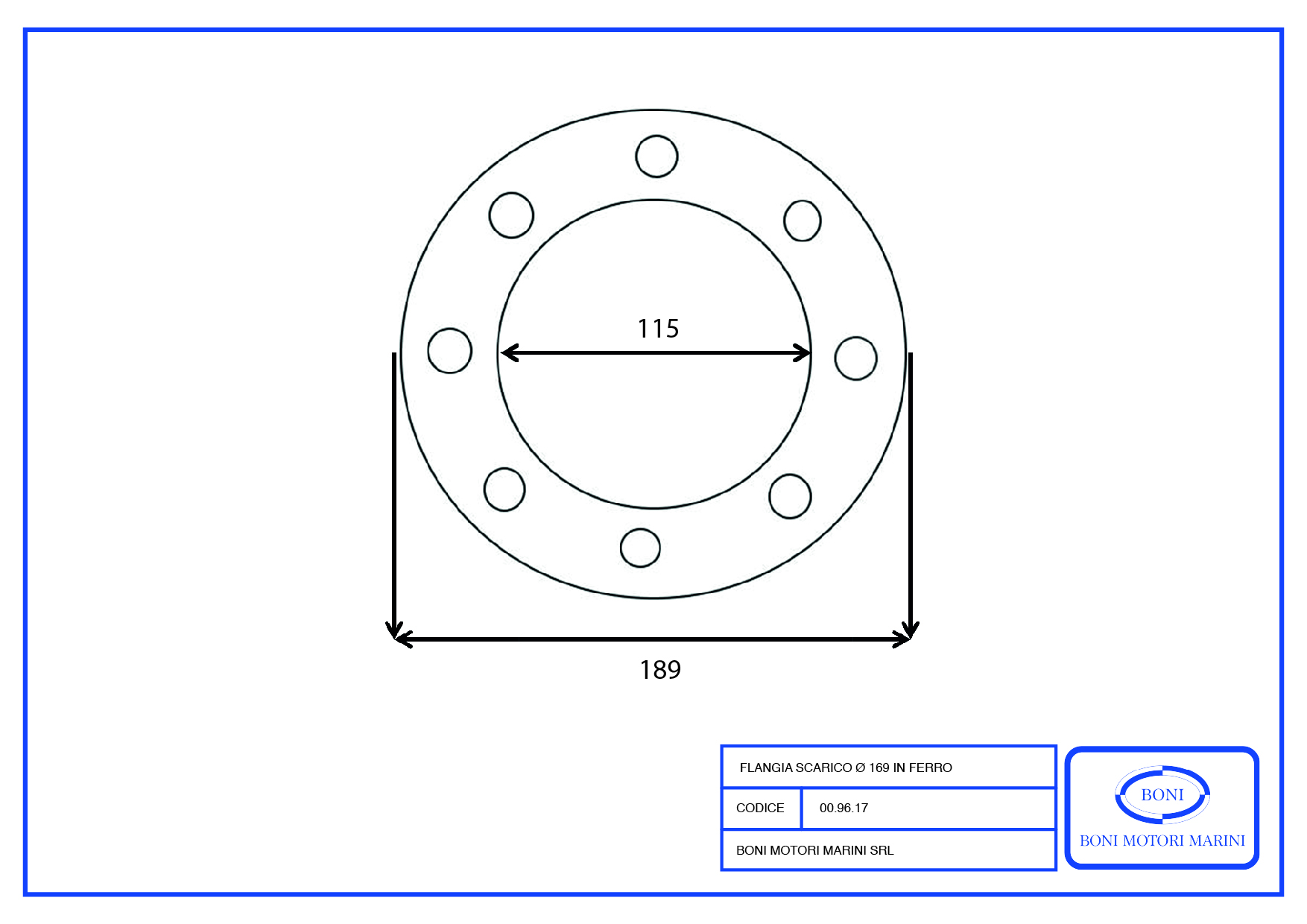 Flangia Scarico in Ferro