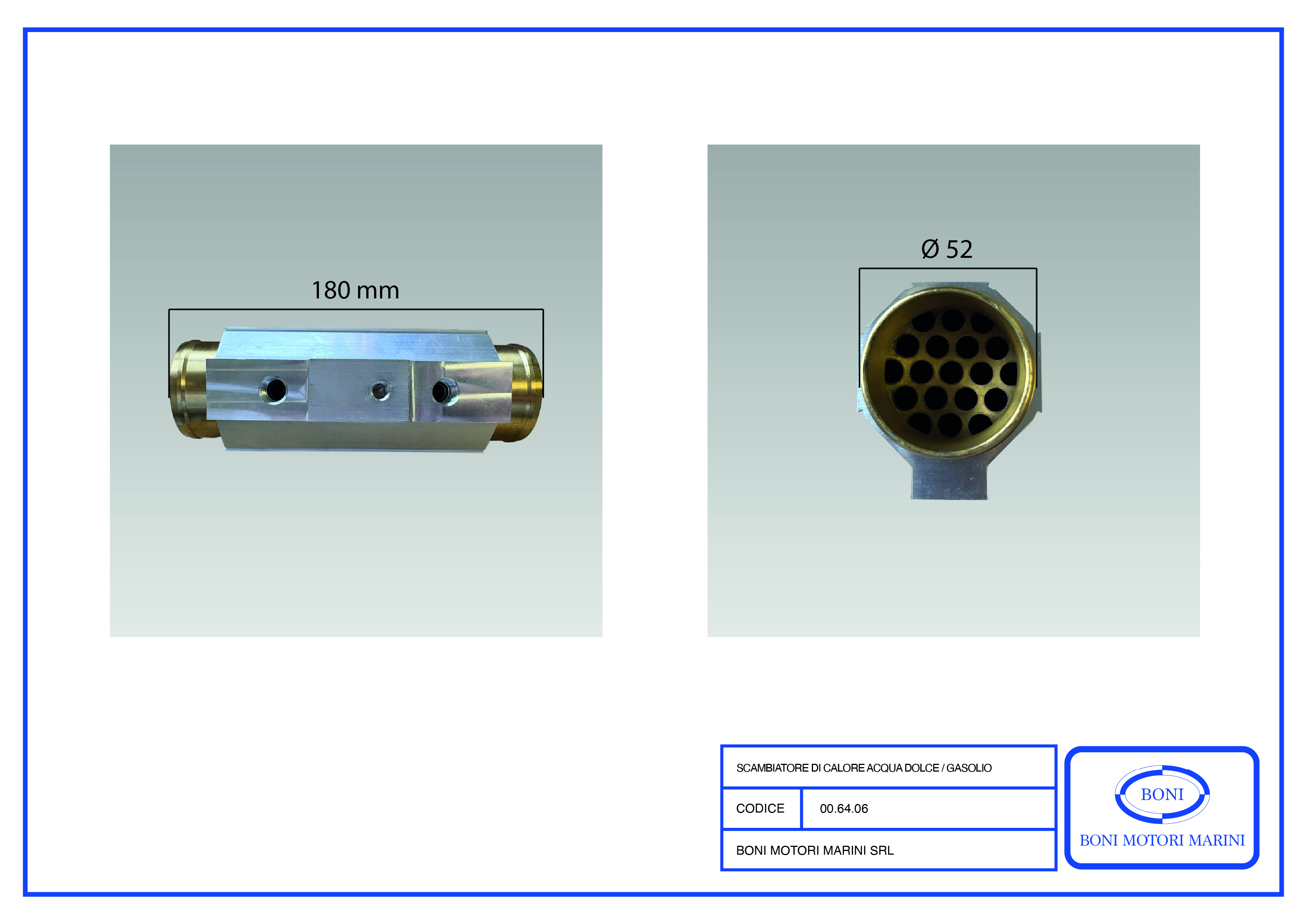 Scambiatore di Calore dolce/gasolio