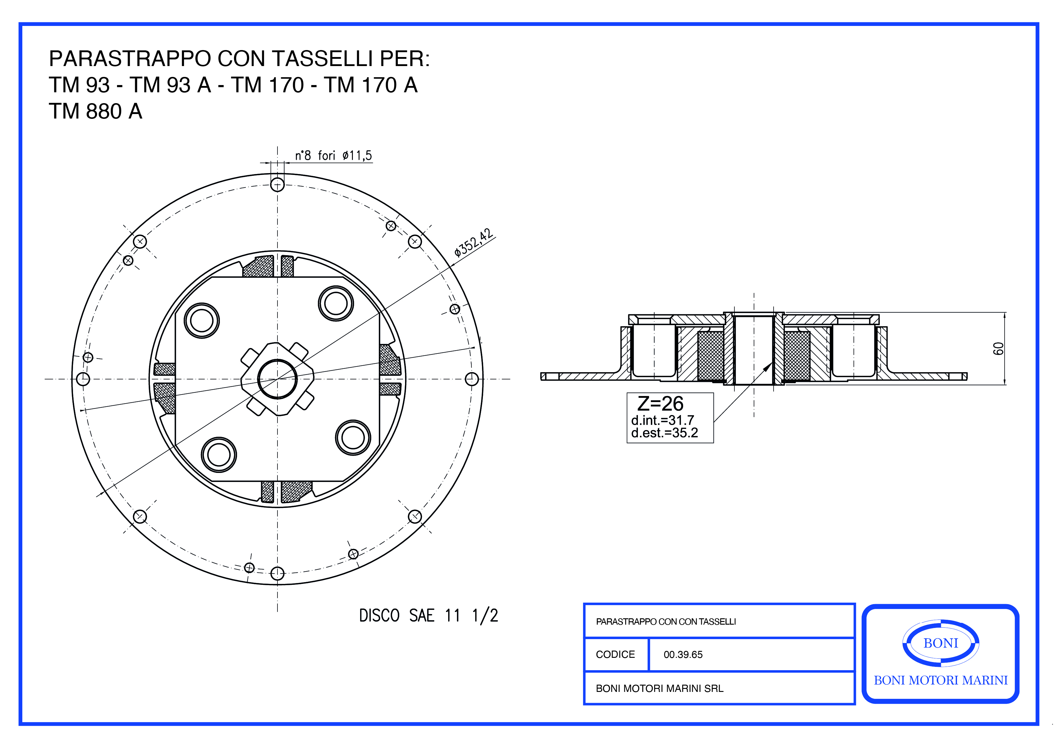 Parastrappo con Tasselli