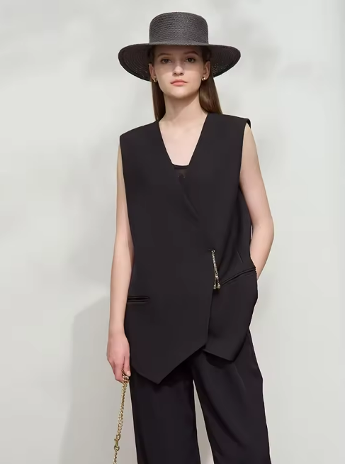 Elegant Asymmetrical Vest