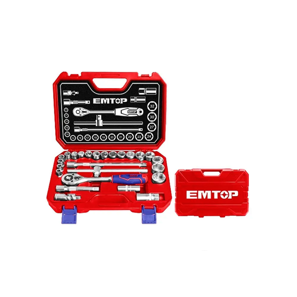 EMTOP 25 Pcs Professional Socket Set