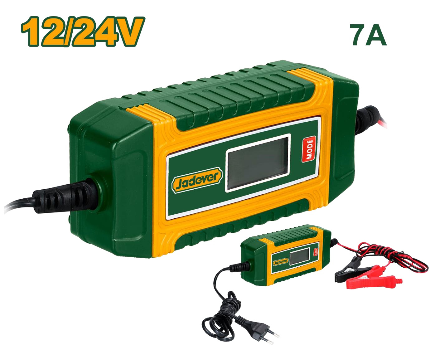 JADEVER - 12/24V 7A Intelligent Battery Charger