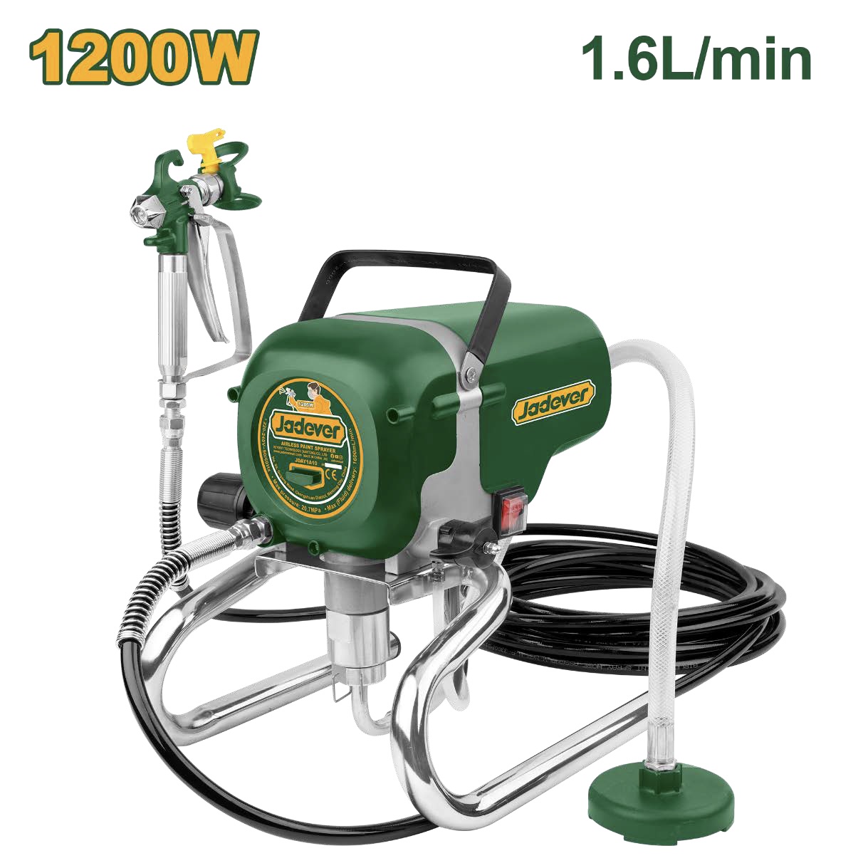 JADEVER -  1200W Airless Paint  Sprayer