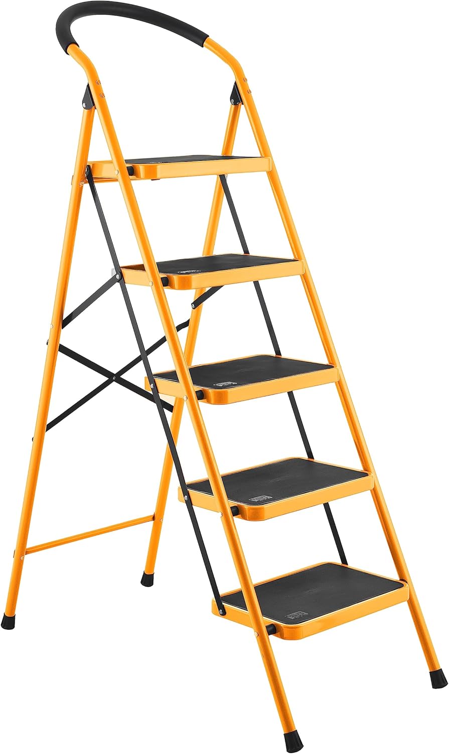 TOLSEN - 5 Step folding Steel ladder (Heavy Duty )