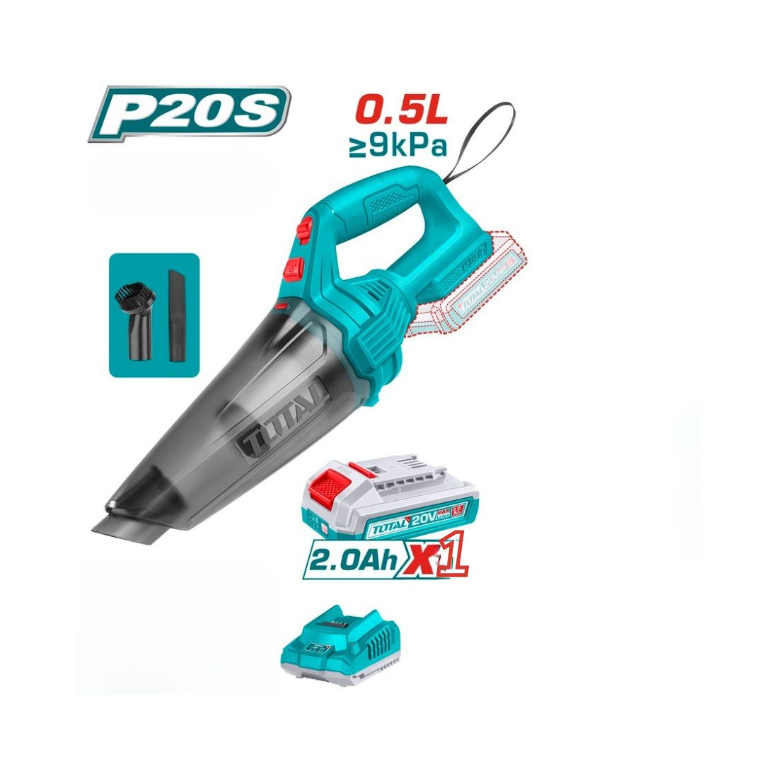 TOTAL - Cordless Vacuum Cleaner Set 0.5L
