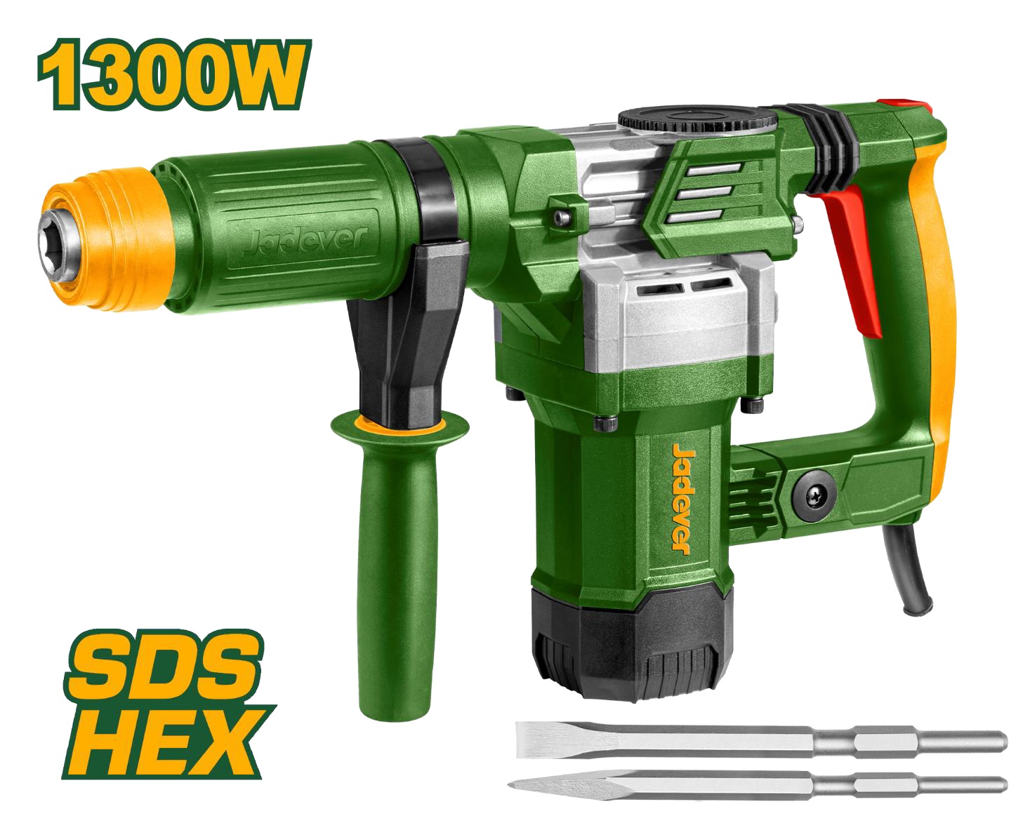 JADEVER - Electric Hammer Drill & Demolition Breaker 1300W