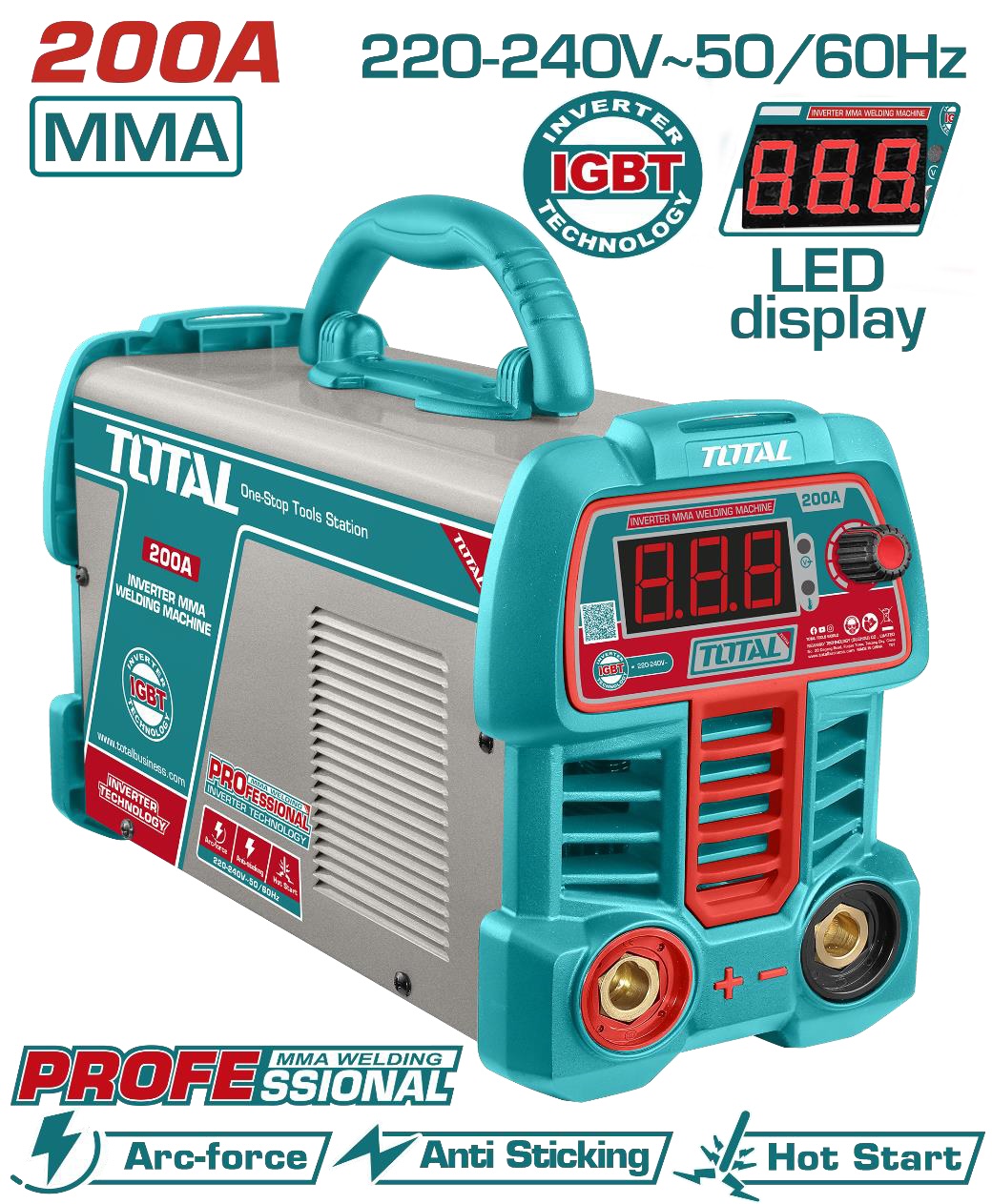 TOTAL - MMA Welding Machine 200A