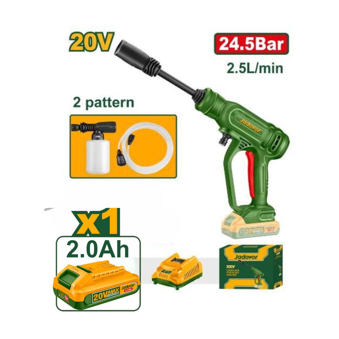 JADEVER - Cordless High Pressure Washer 20V Set