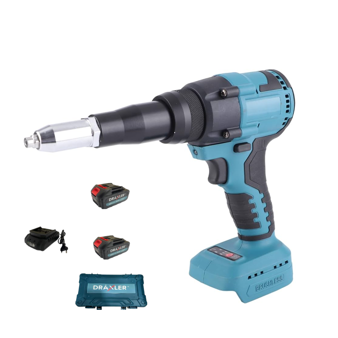 DRAXLER - 21V Cordless Rivet Gun Set (Brushless Motor) 