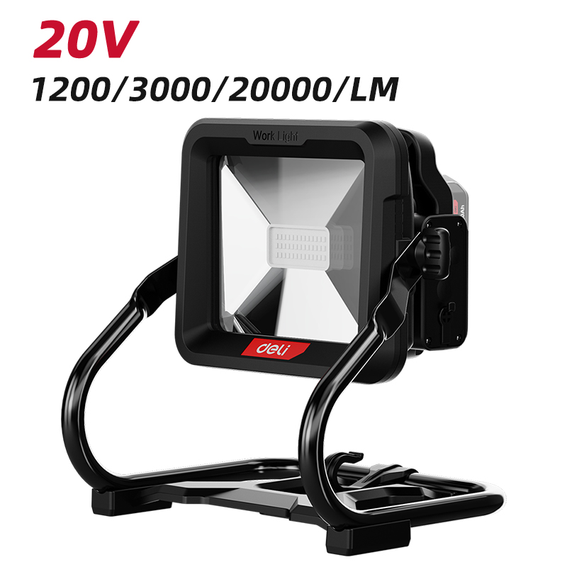 DELI - 20V Portable LED Work Light Powerful 3000 LM