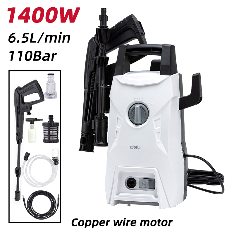 DELI - High Pressure Washer 1400W 110Bar
