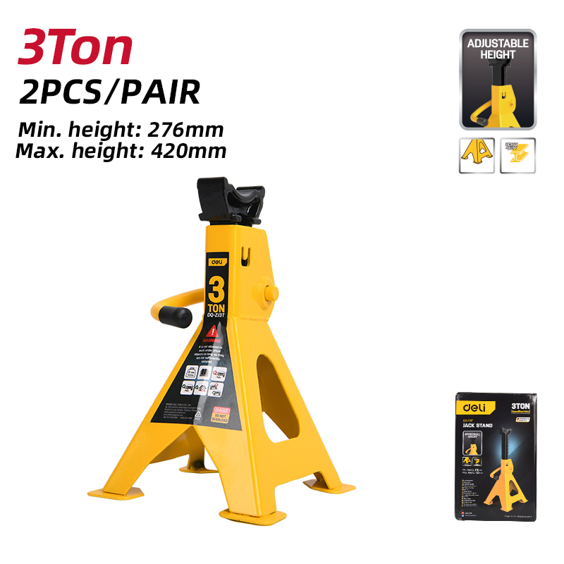 DELI - 3 Ton Jack Stands (Pair)