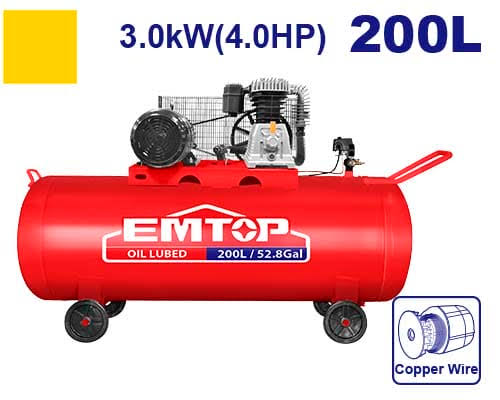 EMTOP -  200L Air Compressor 4HP 3000w 