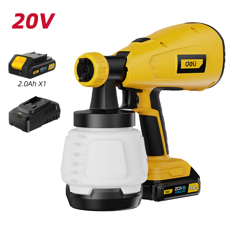 DELI - 20V Cordless Paint Sprayer Set