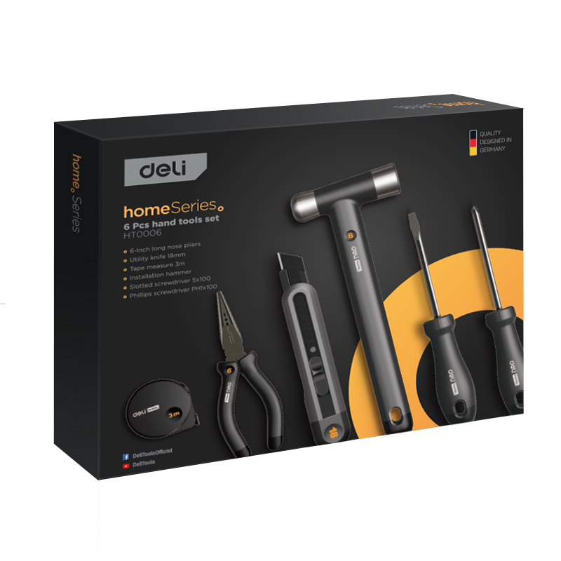 DELI - 6 PCs Hand Tools Set ( Home Series )