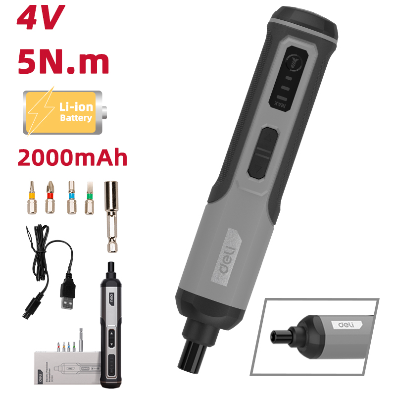 DELI - 4V  5Nm Cordless Electric Screwdriver