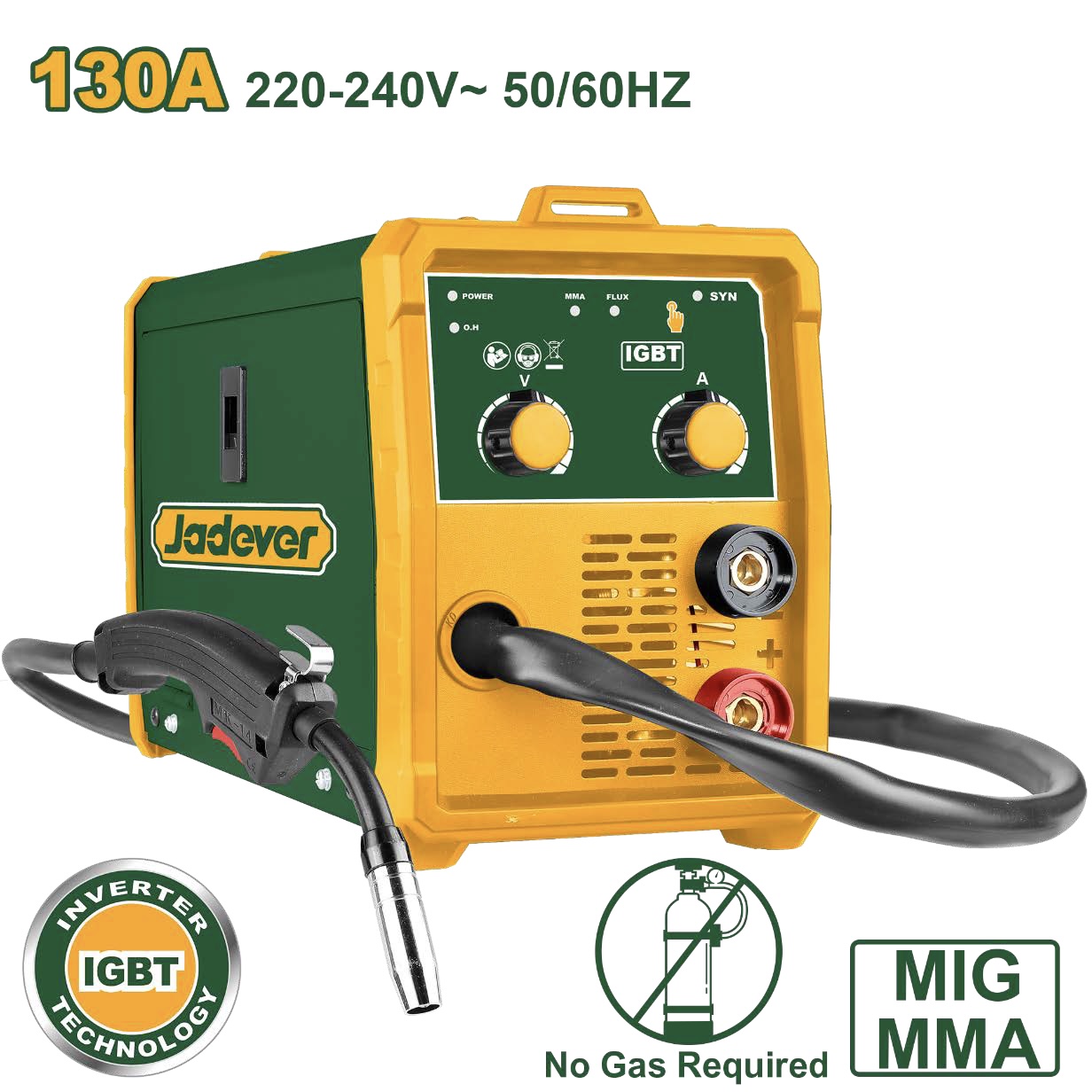JADEVER - 130A MIG MMA Inverter Welding Machine