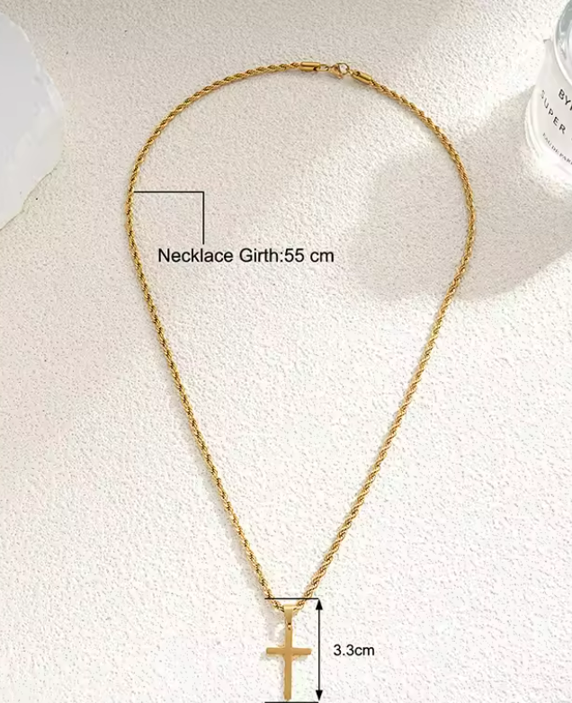 Gold Cross Necklace