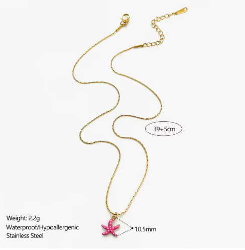 Starfish Pendant Necklaces