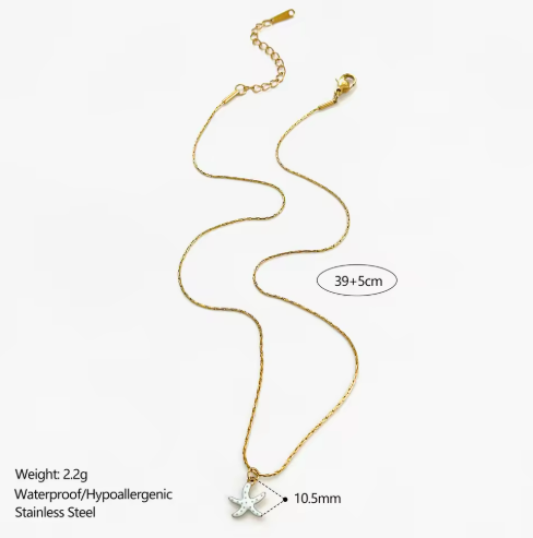 Starfish Pendant Necklaces