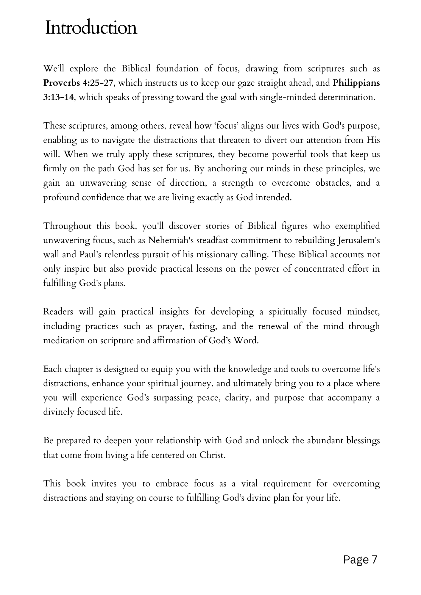 Divinely Focused (E-Book)