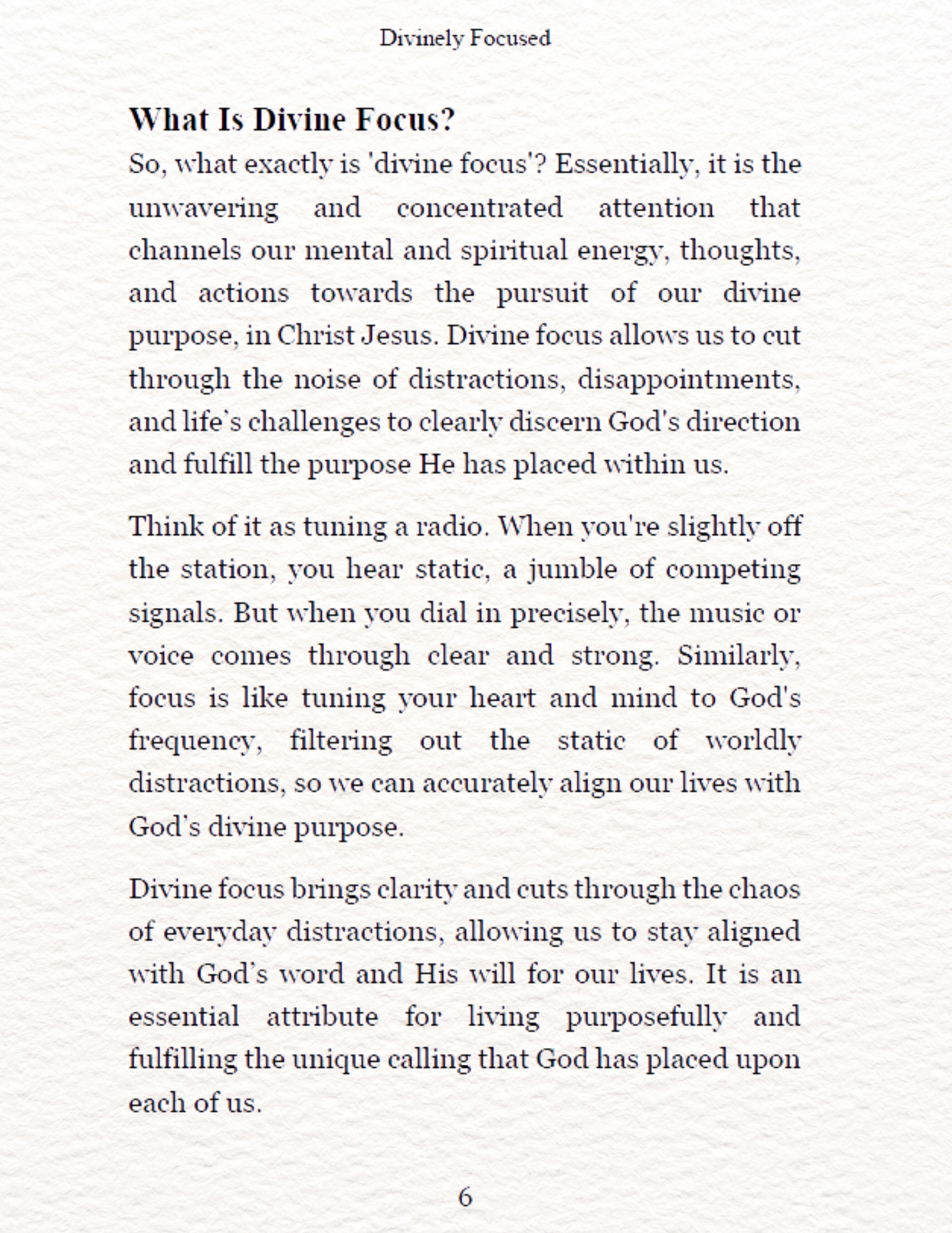 Divinely Focused (Paperback)