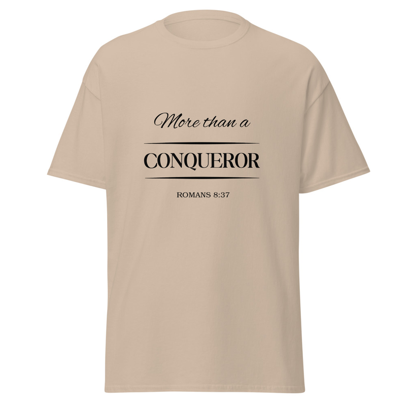 Unisex Classic Tee | Gildan 5000 - "More than a Conqueror"- Sizes S to 5XL