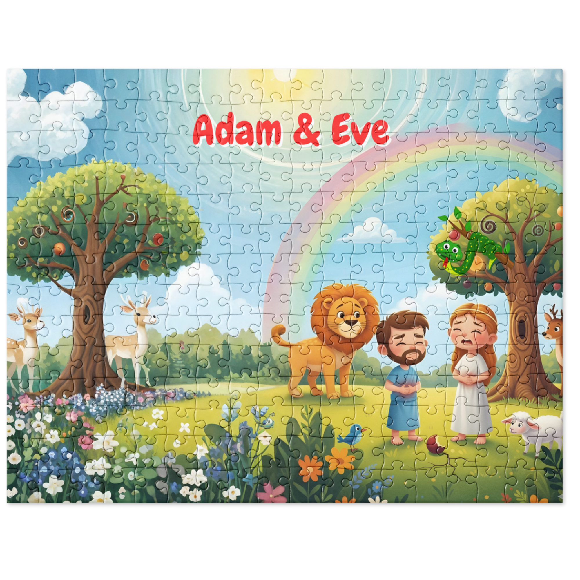 Adam & Eve Jigsaw Puzzle - 252 pieces - 14" x 11" (Ages 5 - 9)