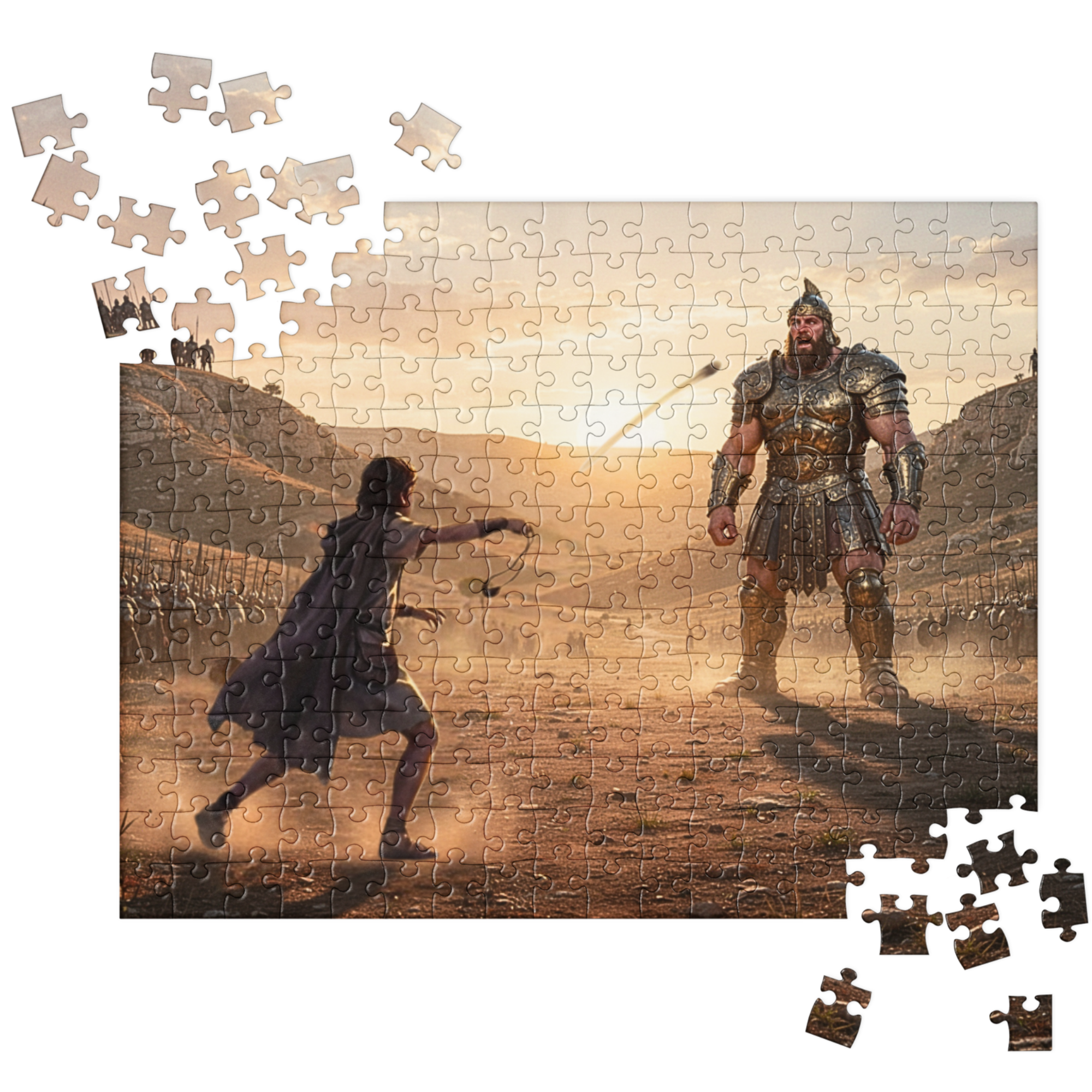 David vs Goliath Jigsaw Puzzle - 252pcs (14" x 11") - Ages 7-12
