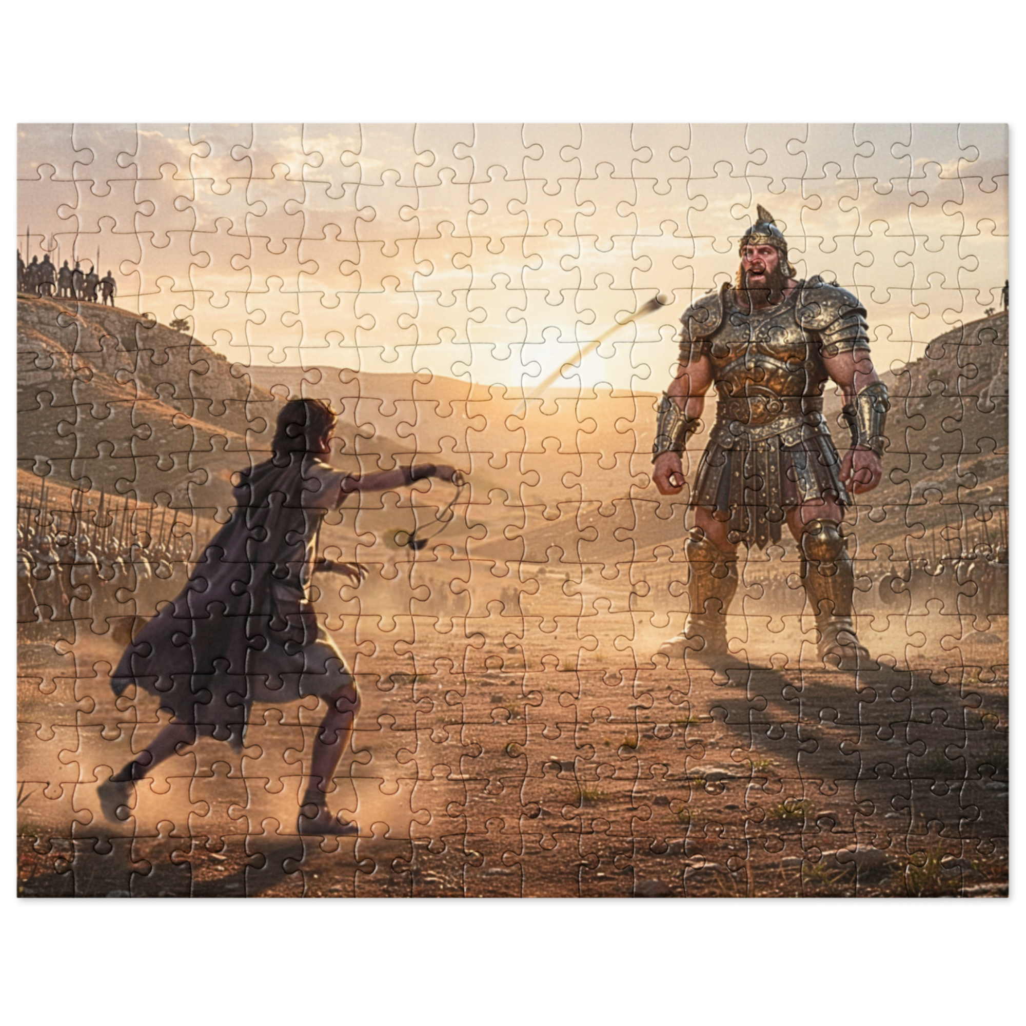 David vs Goliath Jigsaw Puzzle - 252pcs (14" x 11") - Ages 7-12