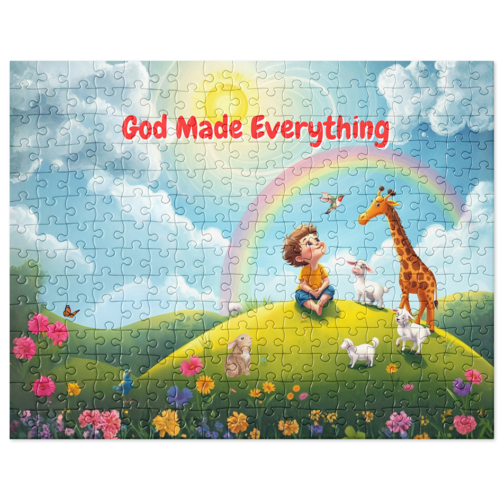 God Made Everything Jigsaw Puzzle - 252 pieces - 14" x 11" (Ages 5-9)