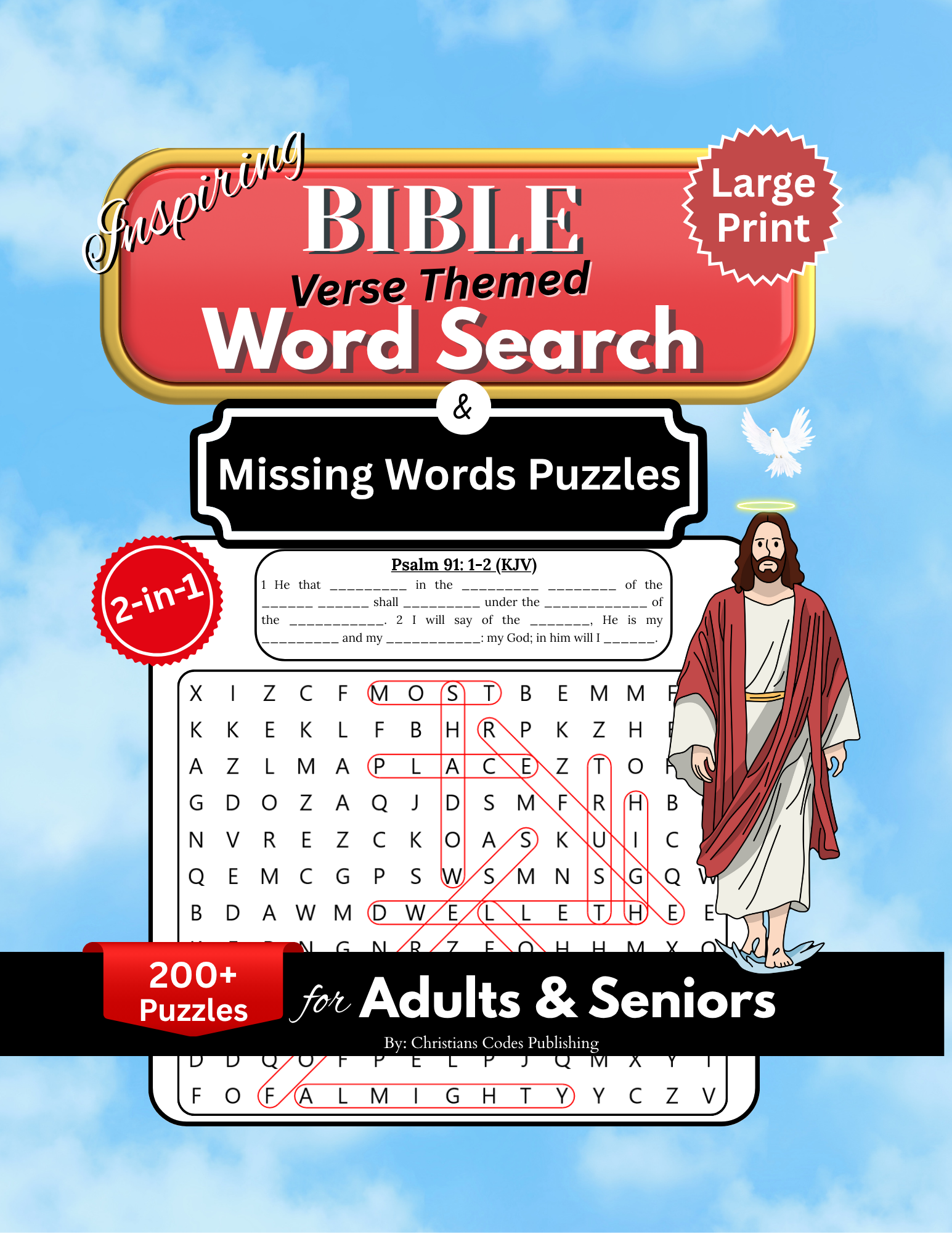 Inspiring Bible Verse Themed Word Search & Missing Words Puzzles (Digital)